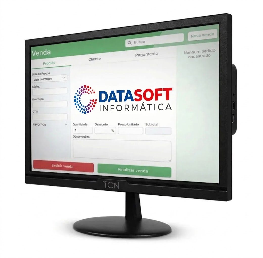 Monitor 19" Led Hd Tcn Oneview 75Hz Hdmi/Vga Com Base Redonda