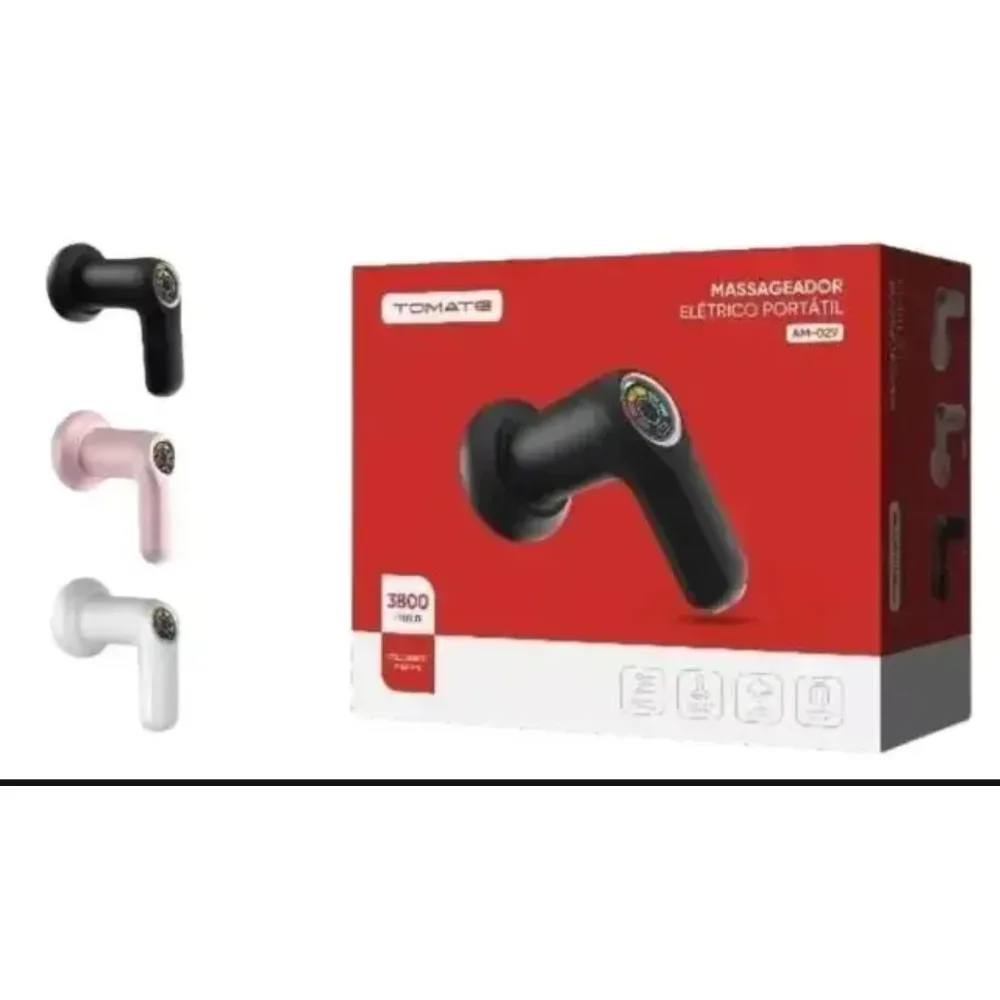 APARELHO MASSAGEADOR ELÉTRICO ORBITAL PORTATIL TOMATE 029 BRANCO