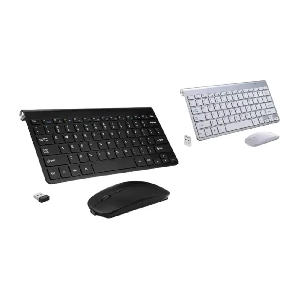 KIT TECLADO E MOUSE H'MASTON J102 SEM FIO PRETO PADRÃO QWERTY EM PORTUGUÊS BRASIL